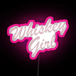 Whiskey Girl Led Whiskey Lovers RGB Neon Sign