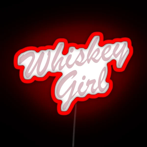 Whiskey Girl Led Whiskey Lovers RGB Neon Sign