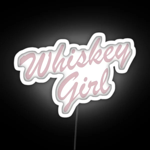Whiskey Girl Led Whiskey Lovers RGB Neon Sign