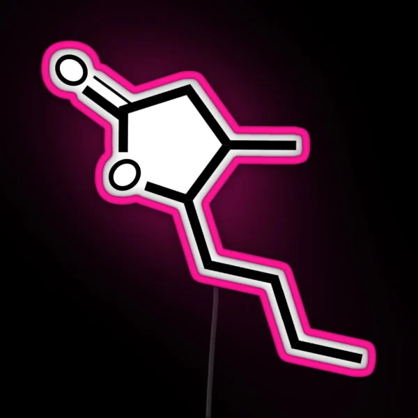 Whiskey Molecule RGB Neon Sign