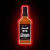 Brighten up your space with vibrant whiskey-themed neon lighting ambiance