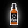 Unique whiskey lover's neon bar decor with customizable RGB lighting