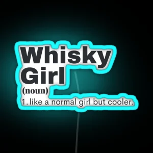 Whisky Girl Whisky RGB Neon Sign