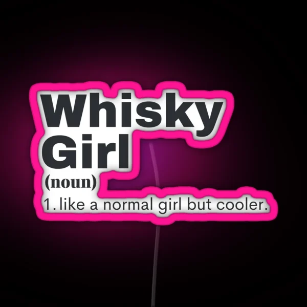 Whisky Girl Whisky RGB Neon Sign