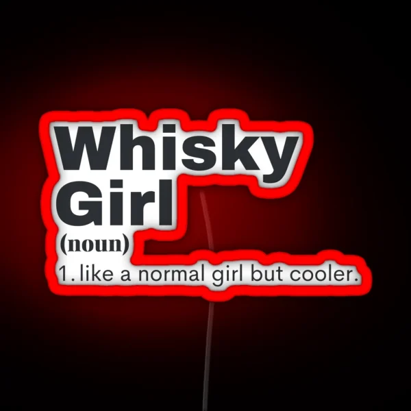 Whisky Girl Whisky RGB Neon Sign
