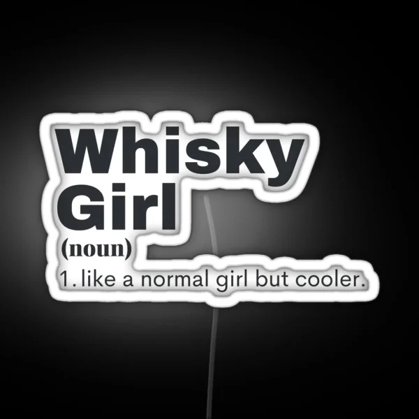 Whisky Girl Whisky RGB Neon Sign