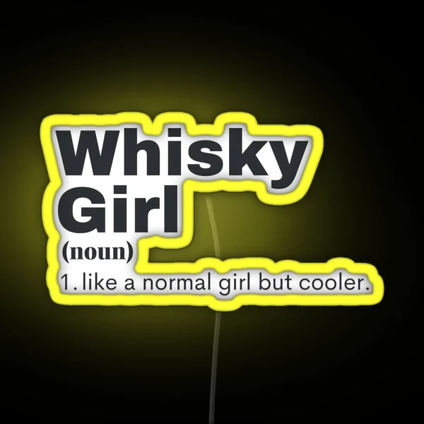 Whisky Girl Whisky RGB Neon Sign