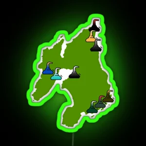 Whisky Island RGB Neon Sign