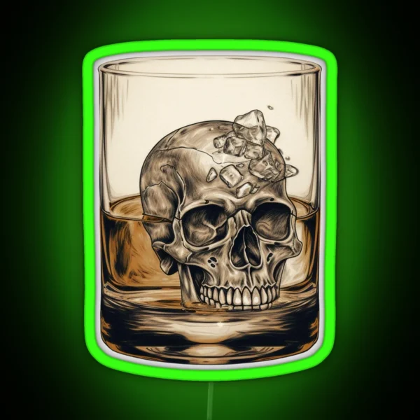 Whisky Skull Led Essential Led RGB Neon Sign