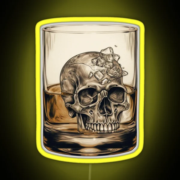 Whisky Skull Led Essential Led RGB Neon Sign