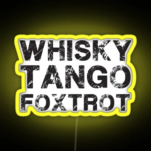 Whisky Tango Foxtrot 2 RGB Neon Sign