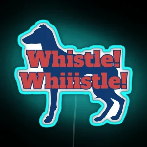 Whistle Greyhound RGB Neon Sign