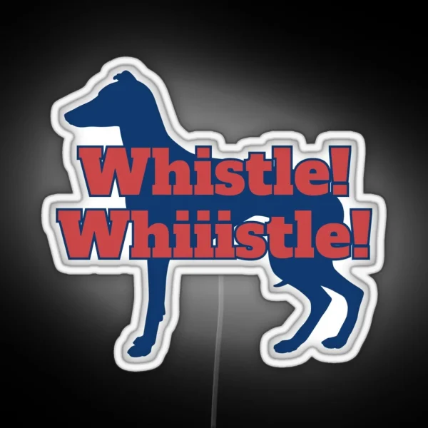 Whistle Greyhound RGB Neon Sign