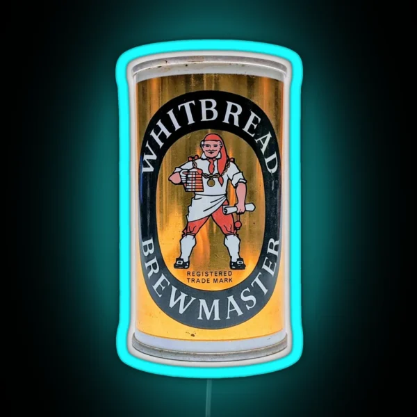 Whitbread Brewmaster Beer Can RGB Neon Sign