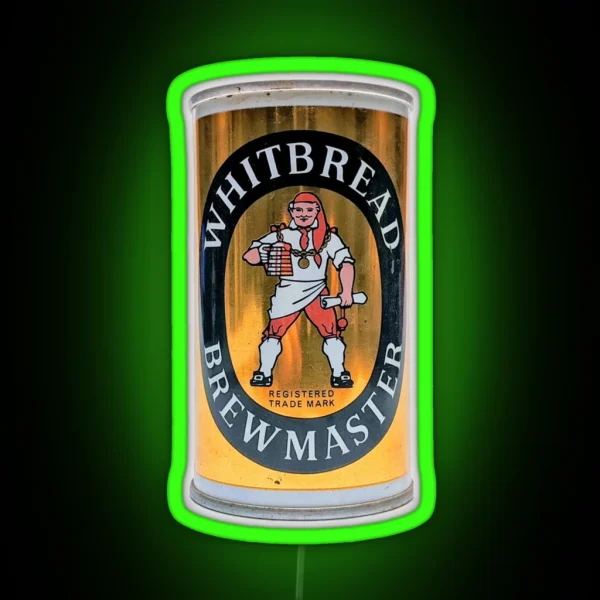 Whitbread Brewmaster Beer Can RGB Neon Sign