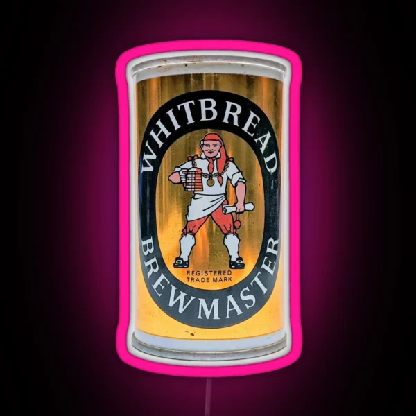 Whitbread Brewmaster Beer Can RGB Neon Sign