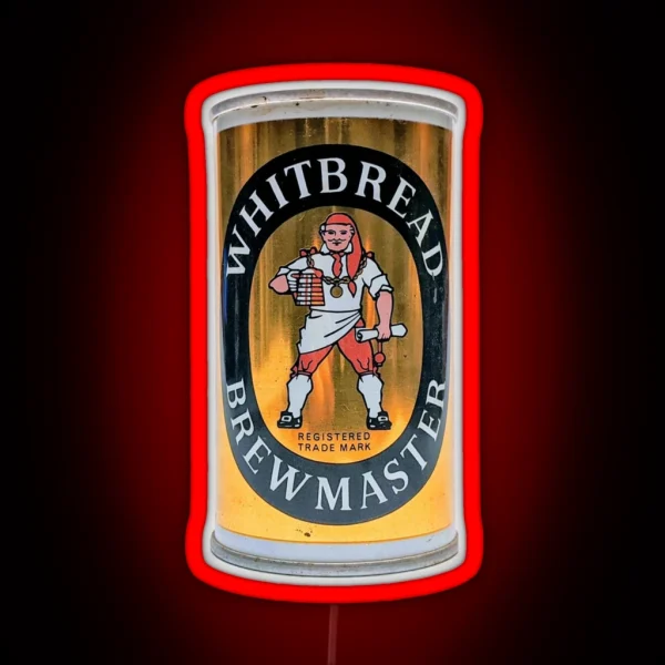 Whitbread Brewmaster Beer Can RGB Neon Sign