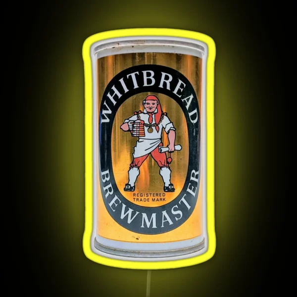 Whitbread Brewmaster Beer Can RGB Neon Sign
