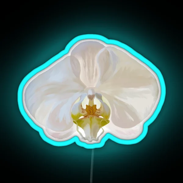 White Orchid Led RGB Neon Sign