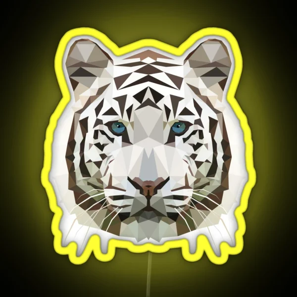 White Tiger RGB Neon Sign