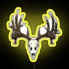 Whitetail Deer Skull Illuminated Neon Sign for Outdoor Hunting Decor