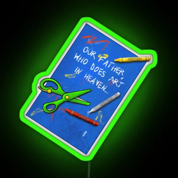 Who Does Art RGB Neon Sign