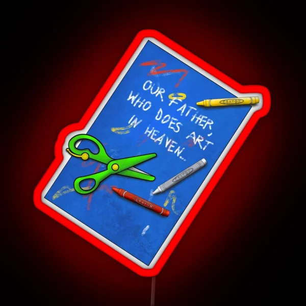 Who Does Art RGB Neon Sign