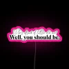 RGB LED Neon Sign Artistic Tribute to Taylor Swift's Lyrics Quote