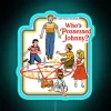 Who's Possessed Johnny RGB Colorful Neon Wall Sign Art Decoration.