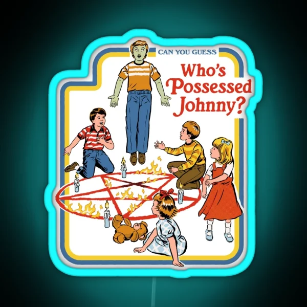 Who S Possessed Johnny RGB Neon Sign