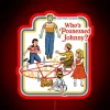 Who's Possessed Johnny Retro Arcade Video Game Neon Sign Decoration