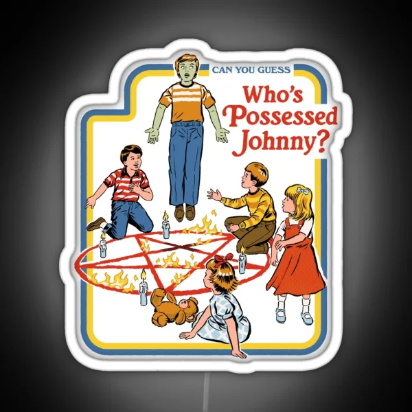 Who S Possessed Johnny RGB Neon Sign
