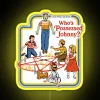 Classic horror movie-inspired 4ft Johnny RGB neon sign decoration.