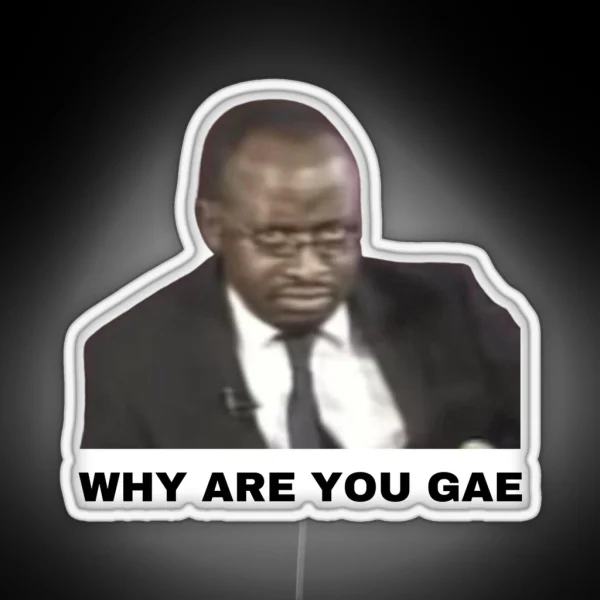 Why Are You Gae Meme Uganda Gay Rights RGB Neon Sign