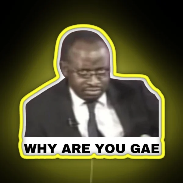 Why Are You Gae Meme Uganda Gay Rights RGB Neon Sign
