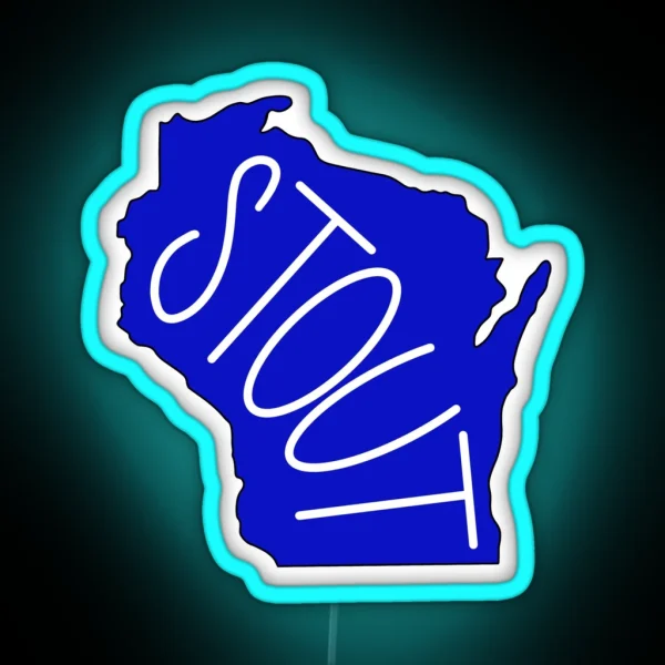 WI State Stout RGB Neon Sign