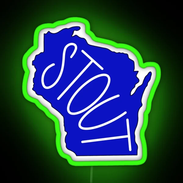 WI State Stout RGB Neon Sign