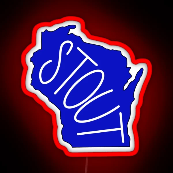 WI State Stout RGB Neon Sign