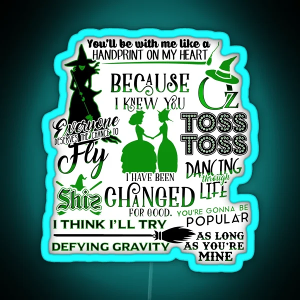 Wicked Quotes RGB Neon Sign