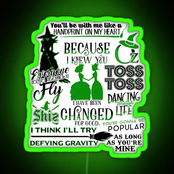 Wicked Quotes RGB Neon Sign