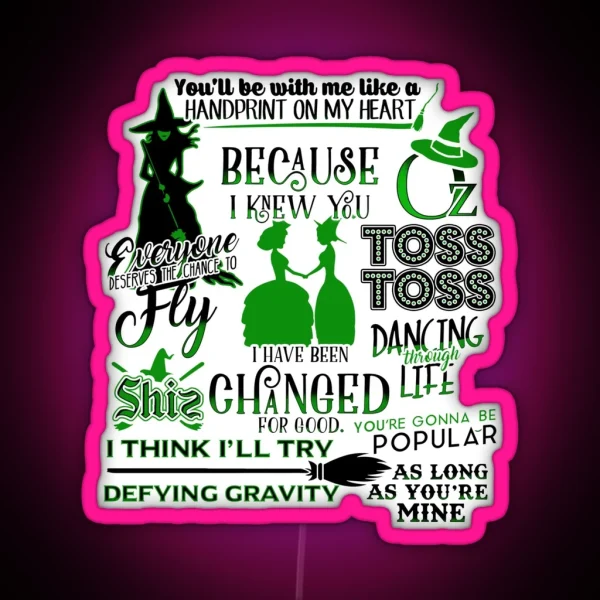 Wicked Quotes RGB Neon Sign