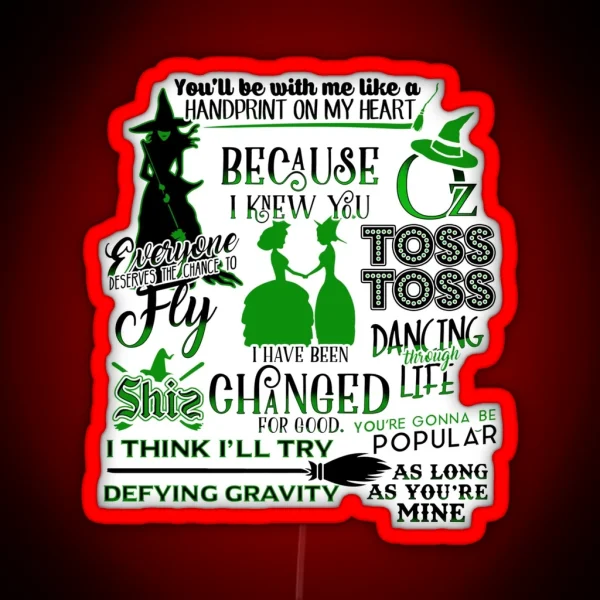 Wicked Quotes RGB Neon Sign
