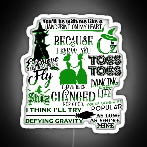 Wicked Quotes RGB Neon Sign