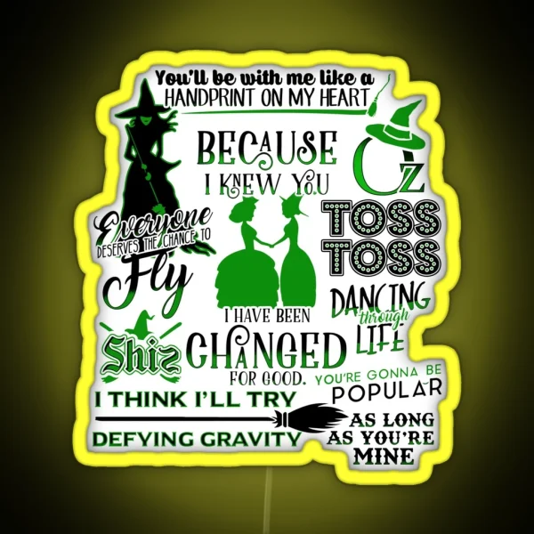 Wicked Quotes RGB Neon Sign