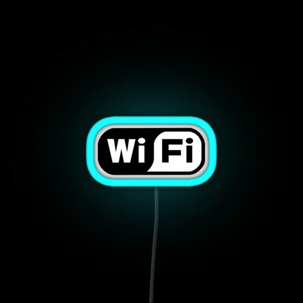Wifi Logo RGB Neon Sign