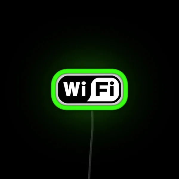 Wifi Logo RGB Neon Sign