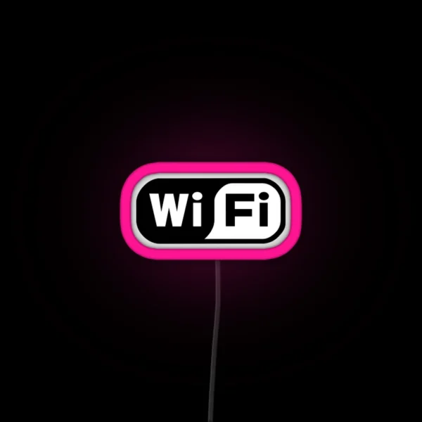 Wifi Logo RGB Neon Sign