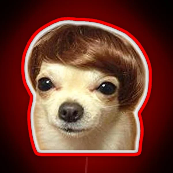 Wig Dog Meme RGB Neon Sign
