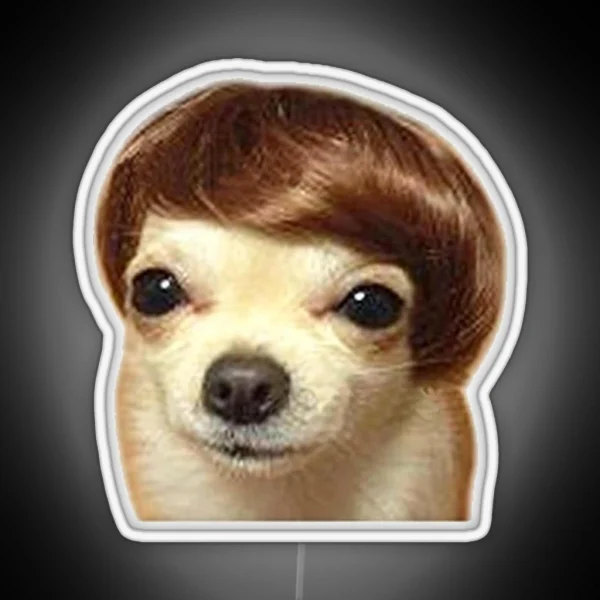 Wig Dog Meme RGB Neon Sign