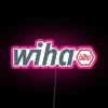 Branded RGB Neon Sign Featuring Wiha Tools Logo in Colorful